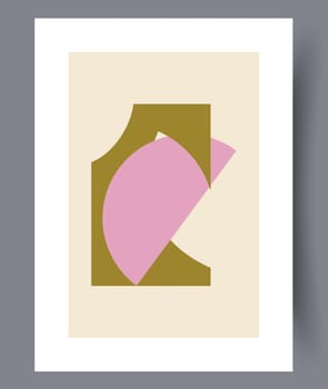 Still life flower nordic plant wall art print. Printable minimal abstract flower poster. Contemporary decorative background with plant. Wall artwork for interior design.