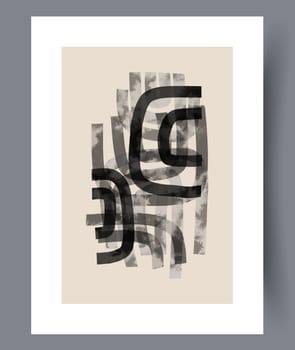 Still life flower nordic plant wall art print. Printable minimal abstract flower poster. Contemporary decorative background with plant. Wall artwork for interior design.