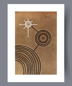 Still life flower nordic plant wall art print. Printable minimal abstract flower poster. Contemporary decorative background with plant. Wall artwork for interior design.