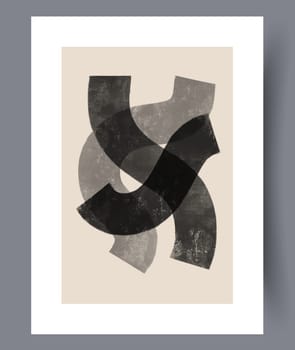 Still life flower nordic plant wall art print. Printable minimal abstract flower poster. Contemporary decorative background with plant. Wall artwork for interior design.