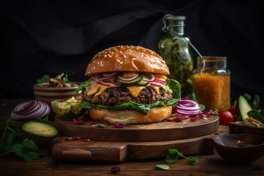 Sink your teeth into this classic American dish loaded with flavor (generative AI)