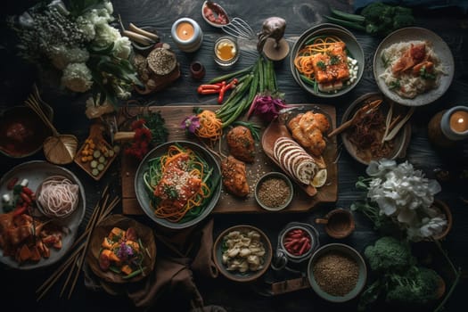 A spicy Korean BBQ feast with friends (generative AI)