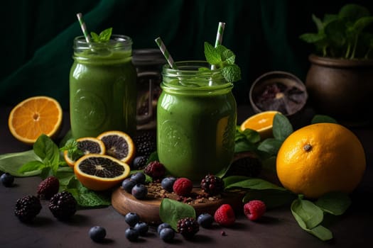 A refreshing and healthy smoothie to start your day off right (generative AI)