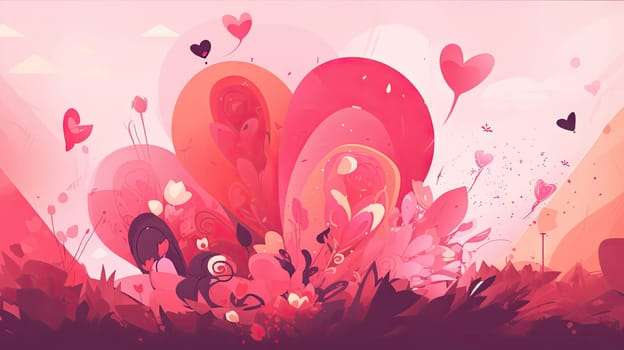 Mother's day flat design, Generative AI, AI generated