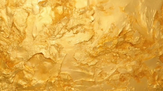 Grunge golden wall - Generative AI - AI generated