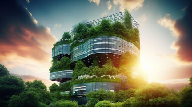 Eco-friendly city, Generative AI, AI generated