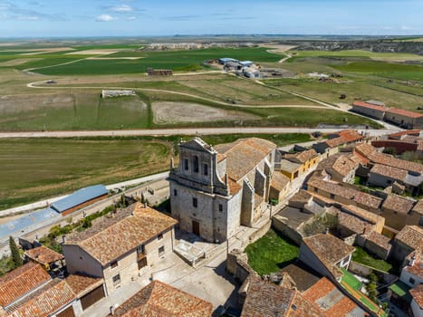 Montealegre de Campos in Castilla y Leon Spain Valladolid. Parish Church Apostle Saint Peter
