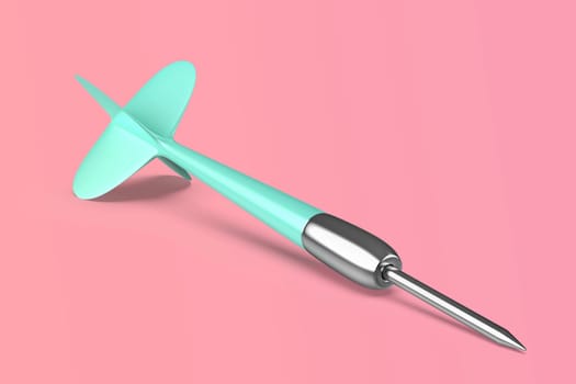 Dart arrow on pink background