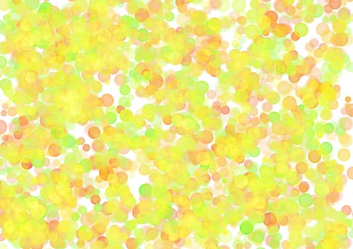 Abstract blurry bokeh background in yellow, green and brown