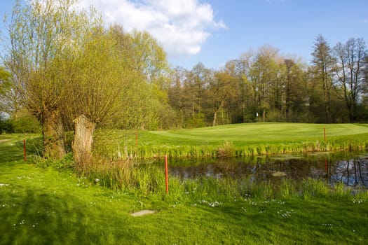 German countryside landscape, Lower Rhine Region, Germany