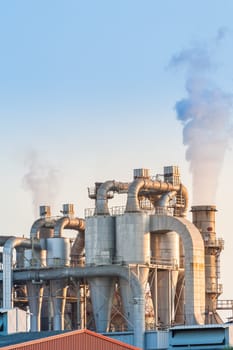 Chemical plant for the processing of chipboard of a furniture factory