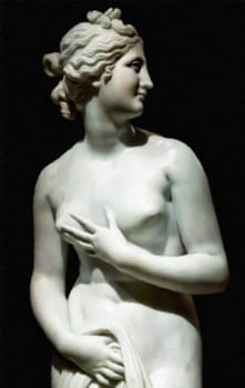 Creative illustration of Venus statue - classical Greek statue of young beautiful woman