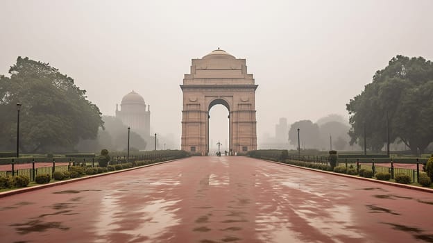Beautiful India Gate, New Delhi, generative ai