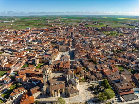 Panoramic aerial view of the city center of Toro Province of Zamora Spain