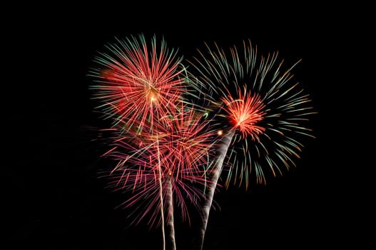 Fireworks picture taken during the 2010 East Lansing 4th of July fireworks display