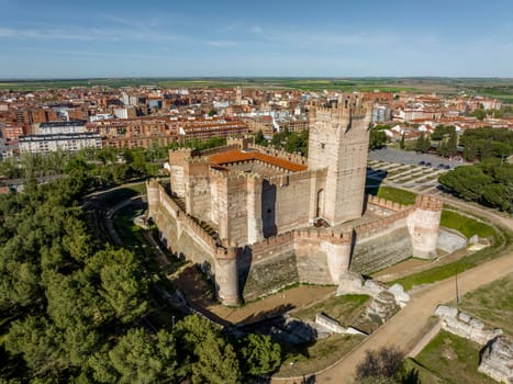 The medieval Castle of la Mota  in Medina del Campo, Valladolid, Castilla y Leon, Spain