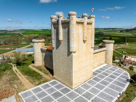 Castle Communards Torrelobaton in Valladolid Spain. Declared Historical Heritage in 1949