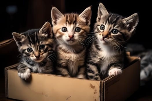 These tiny explorers are having the time of their lives in a cozy cardboard box, climbing and lounging and snuggling up together.