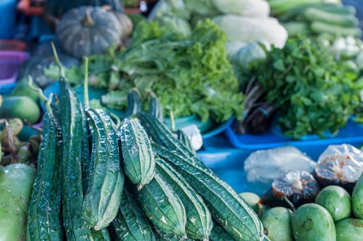 Vegetables market in Phuket, Thailand, Asia