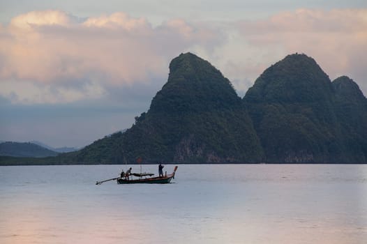 Panoramic view of Phang Nga Bay, Thailand, Asia