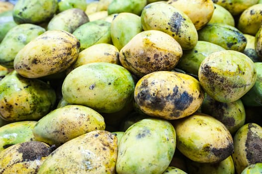 Mango fruit at the vegetable market in Phuket, Thailand