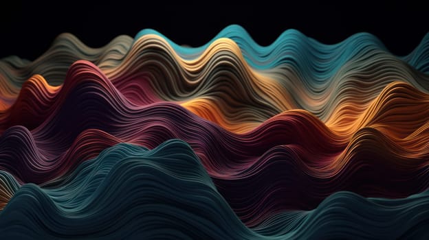 This breathtaking photograph captures a stunning display of different colored wavy structures set against a pure white background, creating a mesmerizing sense of motion and depth. The interplay of light and color produces a truly mesmerizing effect that draws the viewer in and leaves them in awe. This image is perfect for adding a burst of energy and creativity to any space.