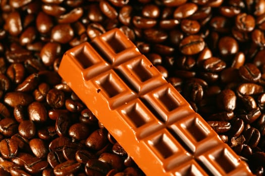 chocolate coffee beans food background