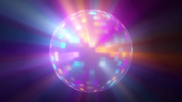 Colorful disco ball. Computer generated 3d render,Colorful disco ball. Computer generated 3d render