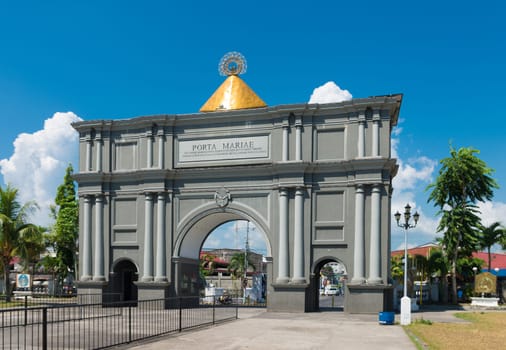 porta mariae in Naga City, Philippines. A commemorative arch dedicated to Lady of Penafrancia, celebrating 300 years of devotion (1710).