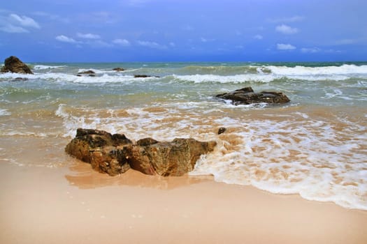 Beautiful nature and beautiful of sea with cloud