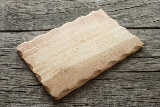 Board for Vespers on rustic wooden table