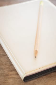 Simple office desk with necessary tool, stock photo