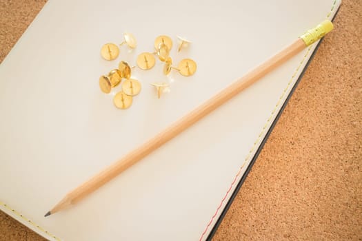 Simple office desk with necessary tool, stock photo