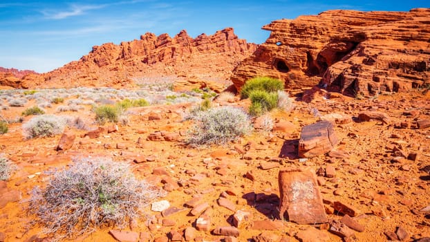 Rock formations in Valley of Fire State Park in Nevada