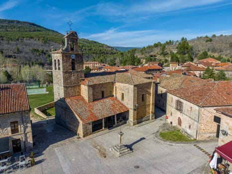 Church of San Martin de Tours in Molinos de Duero, beautiful town in Spain belonging to the province of Soria