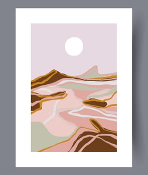 Still life flower nordic plant wall art print. Printable minimal abstract flower poster. Contemporary decorative background with plant. Wall artwork for interior design.