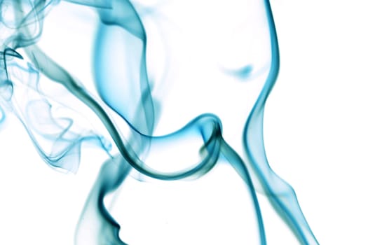 blue smoke abstract background close up