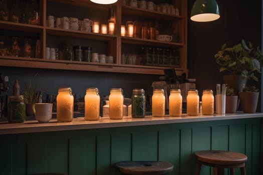 A coffee bar at a coworking space