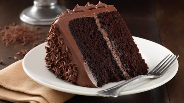 Chocolate cake dessert, Generative AI
