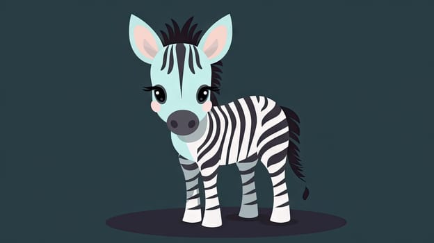 Cute little Zebra, Generative AI, AI generated