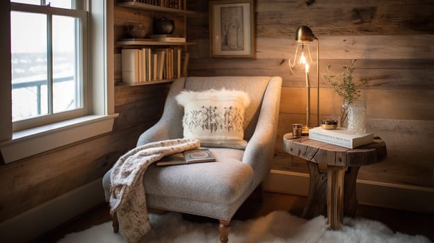 Cozy Reading Nook, generative AI - AI generated