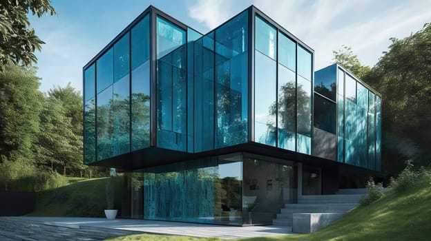 Modern Villa - Generative AI, AI generated
