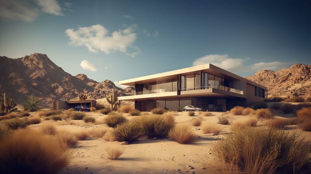 Modern Villa - Generative AI, AI generated