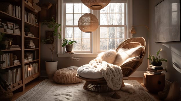 Cozy Reading Nook, generative AI - AI generated