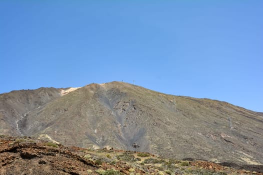 The Pico del Teide mountain on the Canary Island of Tenerife, Spain