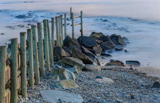 long exposure at the ocean in Cepaes, Esposende, north of Portugal