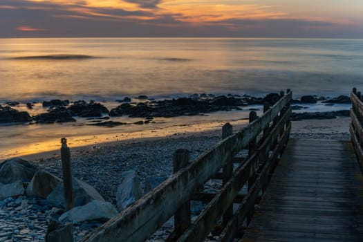 long exposure at the ocean in Cepaes, Esposende, north of Portugal