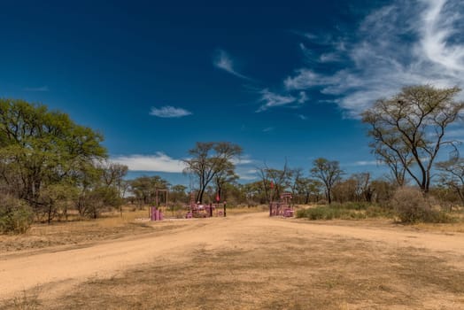 Unconventional access area to a farm in Namibia