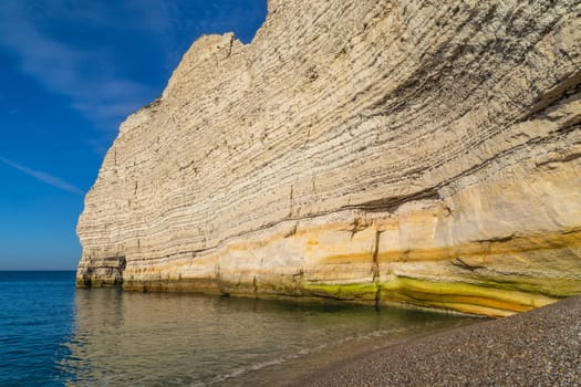 Limestone cliffs at Etretat, Coast of Normandy, France