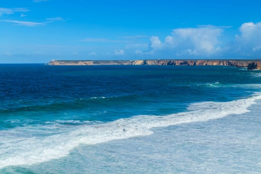 Cliffs in Sagres coast. Algarve, Portugal
